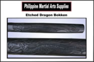 Etched Dragon Bokken