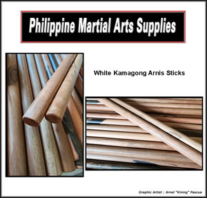 White Kamagong Arnis/Kali/Escrima sticks